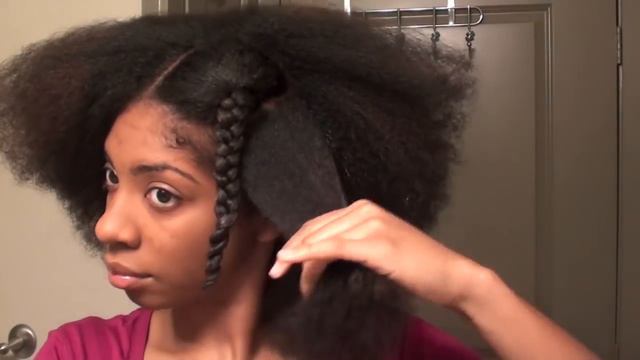 Braid-Out after a Blow-Out on Natural Hair [TUTORIAL] смотреть онлайн