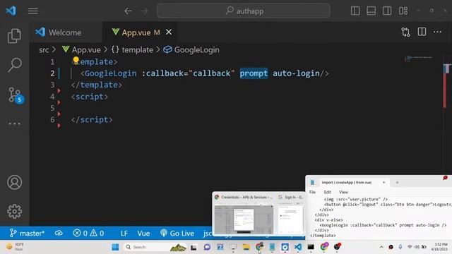 Vue 3 OAuth2 One Tap Auto Google Login & Logout Project Using JWT & Google Identity Services System смотреть онлайн