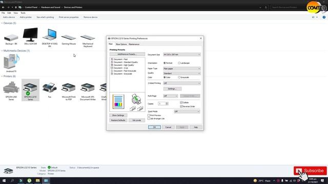 Epson L3210 Printer Print Head Cleaning Tutorial смотреть онлайн