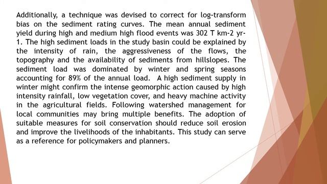 Estimation of Suspended Sediment Load in the Ressoul Watershed, Algeria IJHR 2019 41 1 12 смотреть онлайн