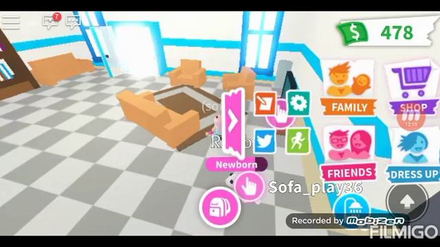 Купила МОНО-КОЛЕСО?! ?❤️Roblox adopt me! Sofa play? #roblox #Populer смотреть онлайн