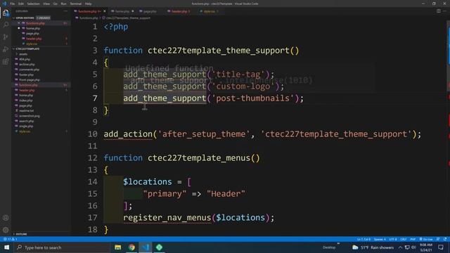CTEC 227: Part 3 - Enabling Post Thumbnail Images in a WordPress Theme смотреть онлайн