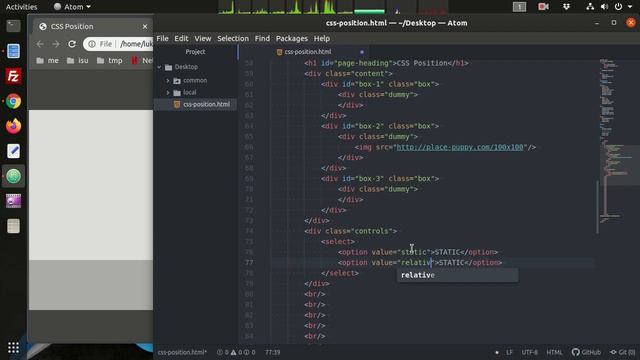 CSS Position - Interactive JavaScript Demo смотреть онлайн