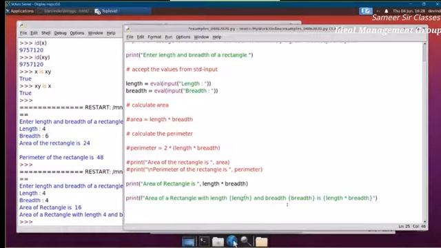 Python Operators Examples смотреть онлайн