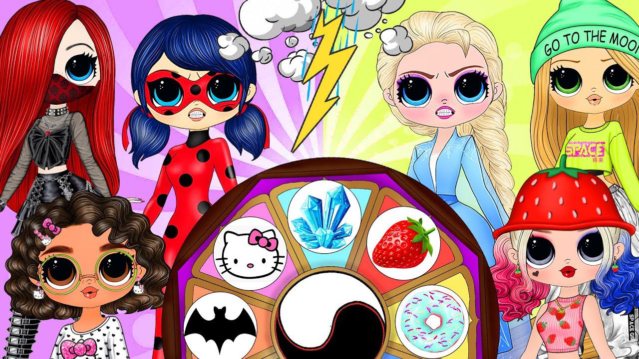 Эльза или Леди Баг: Кто Получит Платье ? Бумажные Куклы и Сюрпризы смотреть онлайн