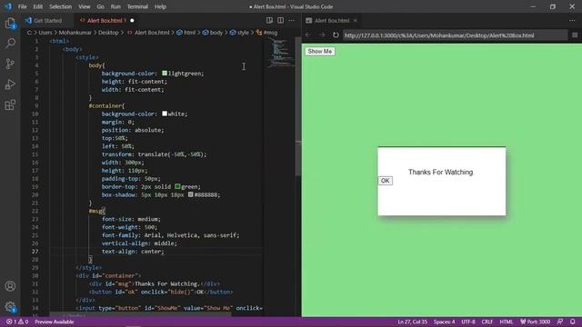 Customized Alert Box Design Using HTML, CSS And JavaScript | Code Bird смотреть онлайн