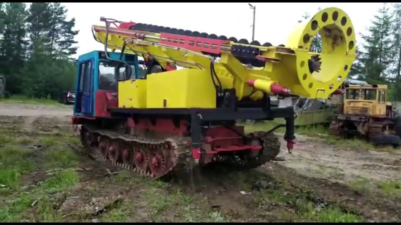 Бурильно-шнековая машина МБШ смотреть онлайн