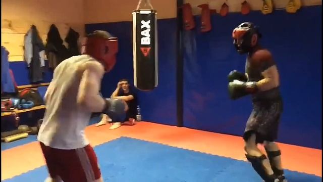 Sparring session. Martial arts training. Норильск. Талнах. смотреть онлайн
