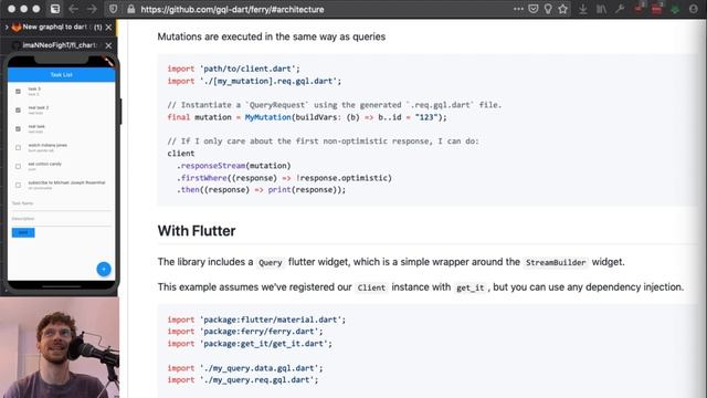 Flutter, Dart, and GraphQL Quarantine Stream 0.0.3 смотреть онлайн