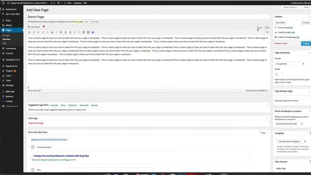 How To Insert HTML into a Custom WordPress Site смотреть онлайн