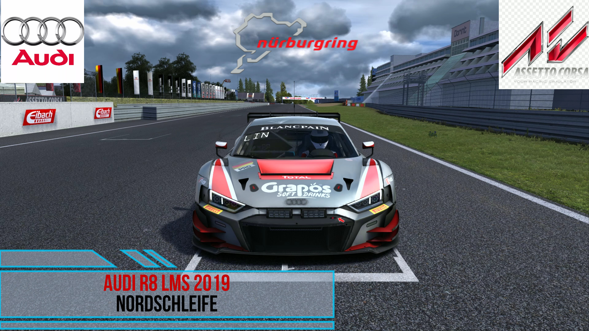 Audi R8 LMS 2019 - Nordscleife | Assetto Corsa. смотреть онлайн