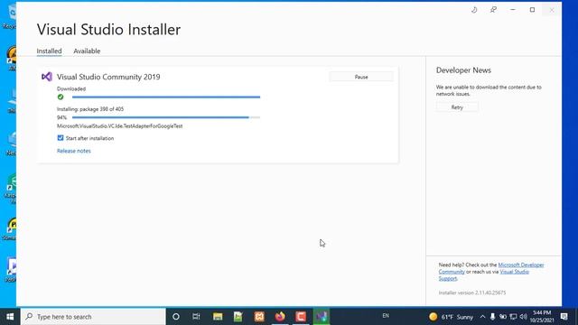 C++ Dasturlash Tili GUI (Microsoft Visual Studioni Windowsga O`rnatish)