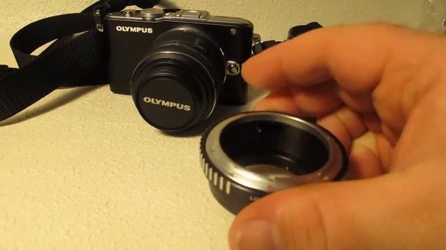 Canon FD Lens to Olympus E-PL3 Adaptor смотреть онлайн
