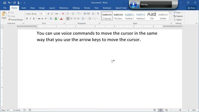 Moving the Cursor with Voice Commands смотреть онлайн