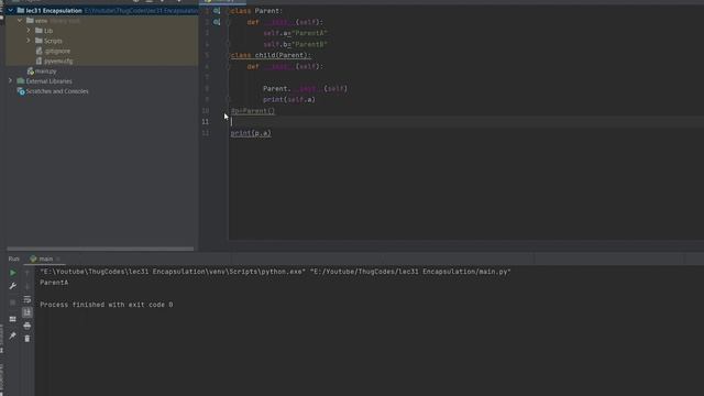 Encapsulation in Python смотреть онлайн