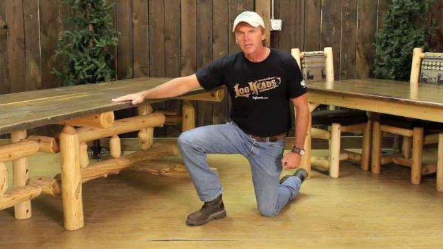 Log Furniture Series - Log Dining Table Design Options смотреть онлайн