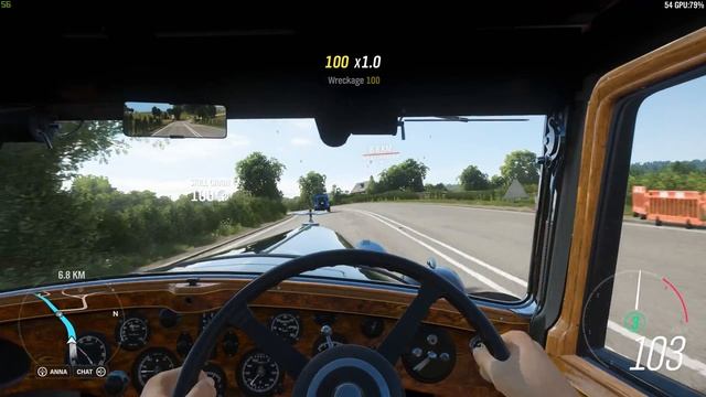 Forza Horizon 4 - 1931 Bentley 8-Liter - Car Show Speed Jump Crash Test . 1440p 60fps. смотреть онлайн