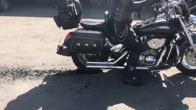 Experement. Колесо взорвалось Honda VTX 1800. Володя говорящий робот пылесос будет не рад(( смотреть онлайн