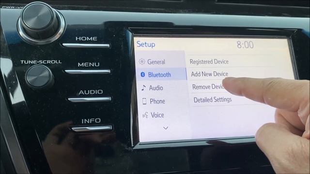 How to Remove a Paired Bluetooth Phones from Toyota Camry 2018-2023 смотреть онлайн