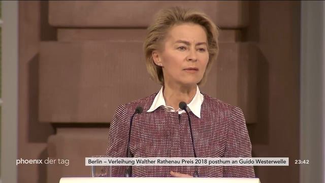 Verleihung des Walther Rathenau Preises 2018 posthum an Guido Westerwelle am 17.10.18 смотреть онлайн