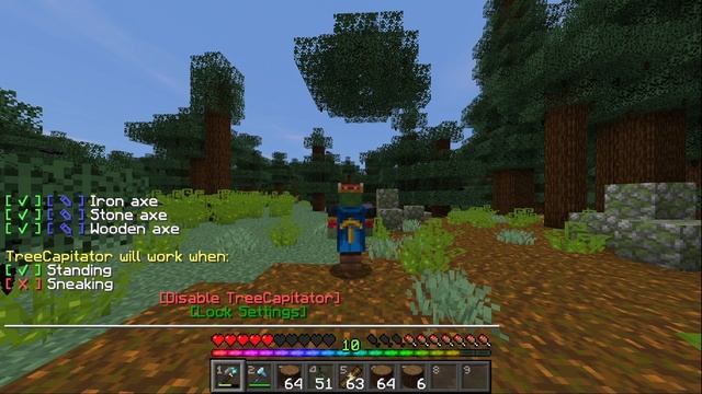 Minecraft Java 1.19 Tree Capitator Data Pack Showcase смотреть онлайн