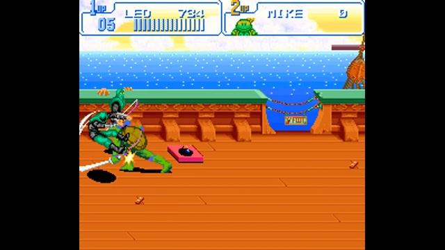 Teenage Mutant Ninja Turtles: Turtles in Time. SNES. No Damage Walkthrough (Hard Mode) смотреть онлайн