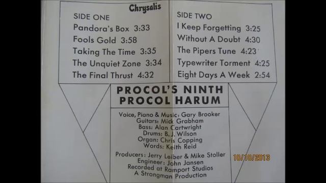Procol Harum - Procol` S Ninth. (full Album)