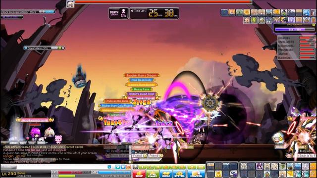 MapleStorySEA Accelerate : Normal Lotus Full Party Run (No audio) смотреть онлайн