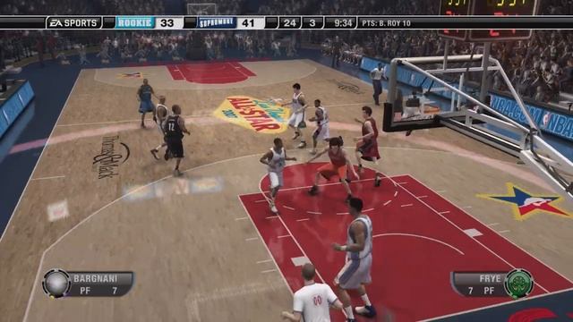 NBA Live 07 Xbox 360 gameplay - T Mobile Rookie Challenge смотреть онлайн