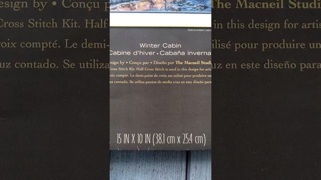 Готовая работа #Dimensions «Зимняя хижина» / Вышивка крестиком смотреть онлайн