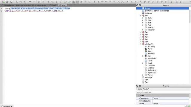 How to make an infinite health script on Roblox смотреть онлайн