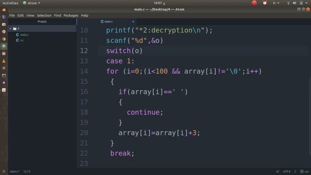 C program to encrypt and decrypt the string смотреть онлайн