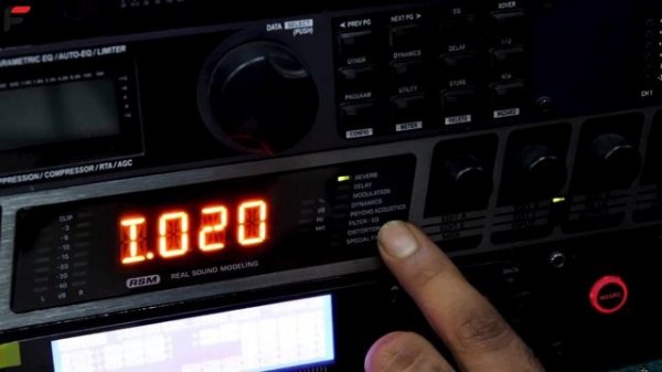 Behringer Fx 2000 effects processor Delay Reverb Setting