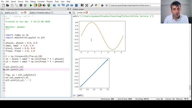 Python 1b Phase plots with matplotlib смотреть онлайн