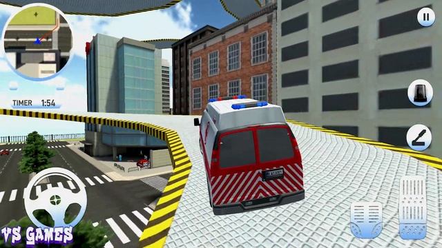 Roof Jumping Ambulance Simulator #3 Rescue Rooftop Stunts! Android gameplay смотреть онлайн