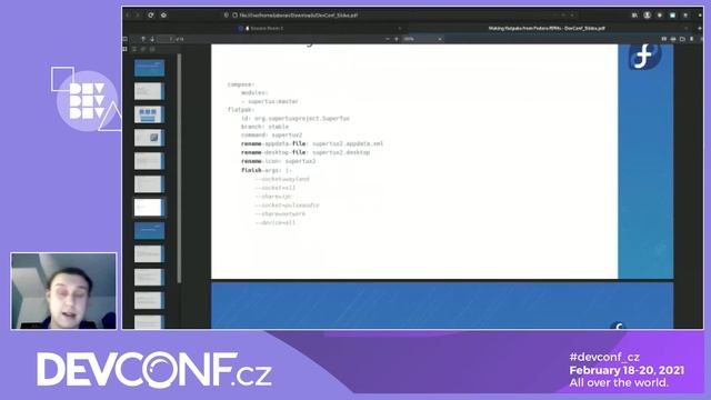 Building Flatpaks from Fedora RPMs - DevConf.CZ 2021 смотреть онлайн