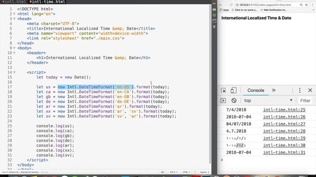 International Date & Time Formatting with JavaScript смотреть онлайн