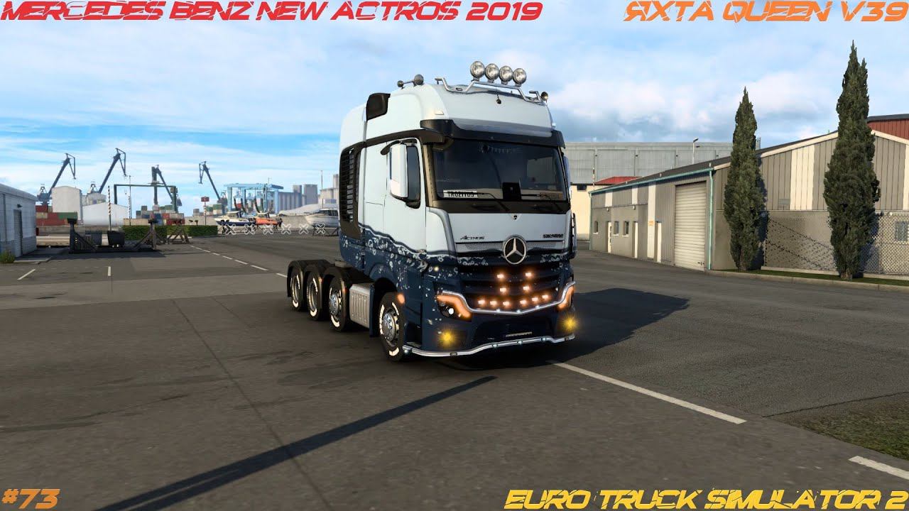 Euro Truck Simulator 2 - Mercedes Benz New Actros 2019 - Яхта Queen V39 - #73