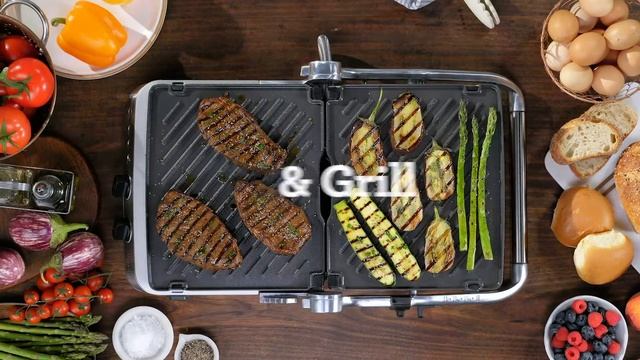 The BBQ & Press™ Grill | Precise, quick and versatile grill with BBQ mode | Sage Appliances UK смотреть онлайн
