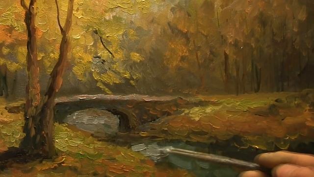 Мастер-Класс по живописи маслом. Пишем осень. смотреть онлайн