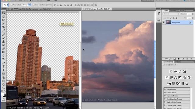 How to replace a sky in Photoshop tutorial смотреть онлайн