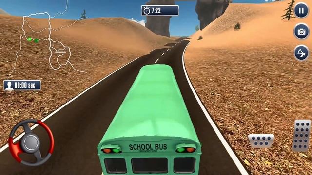 Offroad School Bus Driving Simulator #2 - Fun Bus Games! Android gameplay смотреть онлайн
