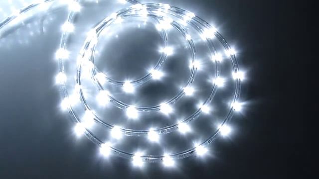 Дюралайт светодиодный трёхжильный LED-DL-3W-100M-2M-240V-W белый, 13мм, с динамикой, 2м