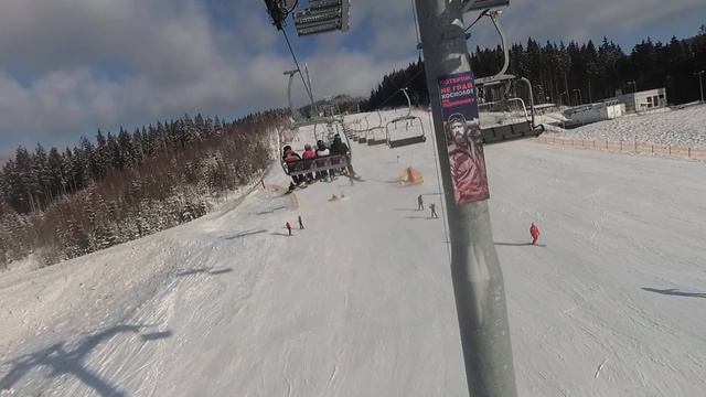 Буковель День 1. Трасса 7. Включите музыку во второй вкладке. смотреть онлайн