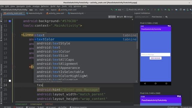 how to send data from one activity to another activity in android kotlin\how to pass data activity смотреть онлайн