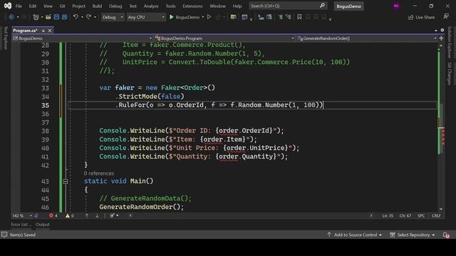 Generate fake data in c# with bogus смотреть онлайн