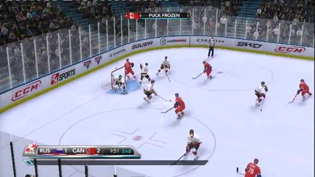 NHL 2K10 (PS3) CANADA Vs RUSSIA 2nd PERIOD