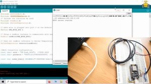 ESP8266 Webserver based Thermometer using DS18B20 and Fusion charts