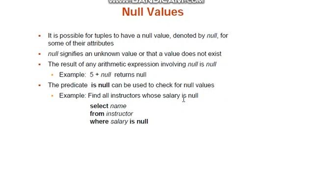 Null value in sql? | definition and properties. смотреть онлайн