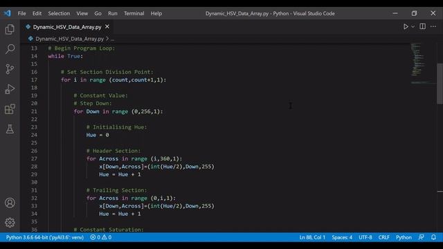 OpenCV Dynamic HSV Display смотреть онлайн